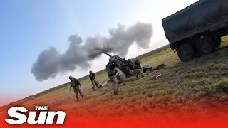 Ukrainian artillery units in Kherson support army on the frontline