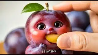 Fruit Eating ASMR Sounds 🍒🍇🥭🍋🍐 | Juicy Bites, No Talking, Oddly Satisfying 