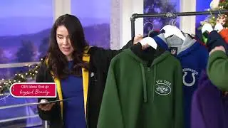 NFL Team Color Poly Knit with Sherpa Lining Zip-up Hoodie on QVC