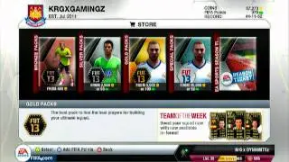 fifa 13: 2000 fifa points pack opening