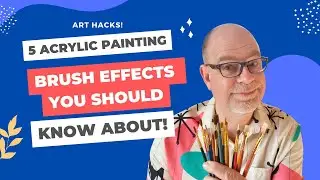 5 Easy Acrylic Painting Texture Tips You Should Know About! #arttips  #arttipsandtricks