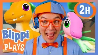 How To Find ALL Dino Pets on Roblox! 🦖 BEST OF BLIPPI PLAYS ROBLOX! 🎮 Gaming Videos for Kids