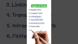 types of verbs #verbs #verb #learnenglish