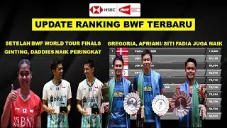 Ranking BWF Terbaru Setelah BWF World Tour Finals 2022   GINTING, GREGORIA & DADDIES Naik Peringkat