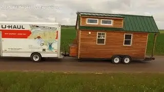 Couple travelling across North America in their own tiny home