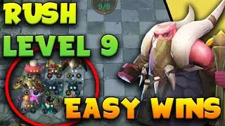 RUSH LEVEL 9 🧠 - Best chance for LEGENDARY UNITS! [Best Gods Tactic] | Auto Chess