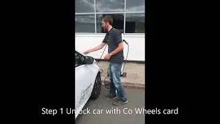 Electric Car Drive Away