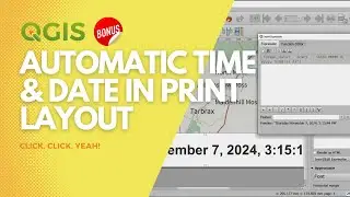 Automatic date and time text in Print Layout in QGIS