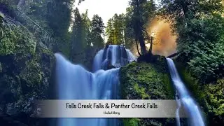 Hiking Falls Creek Falls, Wa ( Near the Washington / Oregon border)  Hiking Panther Creek Falls.