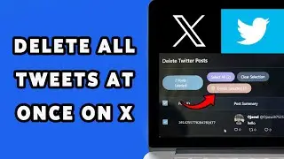 How To Delete All Tweets At Once On X | Bulk Delete Posts From X Account 2026