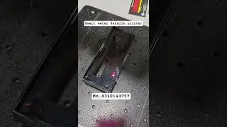 Laser marking on smart meter, smart meter permanent printing by laser #smartmeter