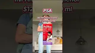 Infant Tylenol is a marketing scam 🚨 Sure, they give you a syringe for dosing but ask your medical