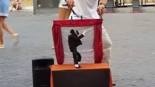 Michael Jackson Thriller Blood on Dance floor Street puppet