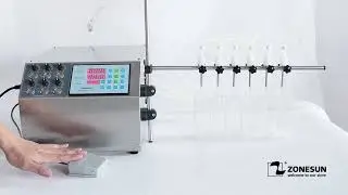 ZONESUN ZS-DPYT6P Semi Automatic 6 Nozzles Diaphragm Pump Liquid Filling Machine