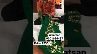 Chiffon Jaipuri saree ,gota patti saree , reslr ke liye !