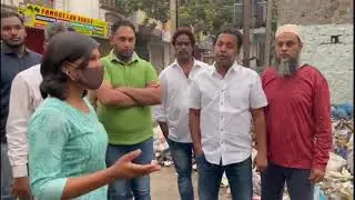 Mallepally Corporator with Zonal Commissioner done Inspection for sanitation works