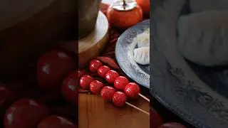Diy faux sugar coated 糖葫芦 as CNY decoration with just clay and resin