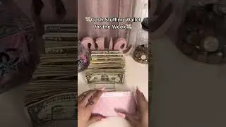 ASMR Cash Stuffing Wallet for the Week 💸 #cashstuffing #asmr #daveramsey #cashenvelopestuffing