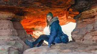 EXPLORING GERMANY'S MOST UNUSUAL FOREST | huge red rock formations in Germany's biggest forest