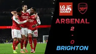 2 OPEN PLAY goals for Arsenal | Arsenal 2-0 Brighton MATCH REACTION
