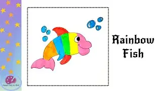 🐟🌈 Easy & Fun Rainbow Fish Art Tutorial for Kids! 🎨💖