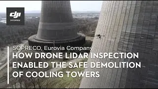 How Drone LiDAR Inspection Enabled the Safe Demolition of Cooling Towers