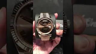 BRAND NEW ROLEX 228235 DAY-DATE ROMAN CHOCOLATE DIAL EVEROSE GOLD OYSTER 40MM