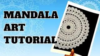 HOW TO MAKE MANDALA ART STEP BY STEP | MANDALA ART TUTORIAL | EASY MANDALA ART  #easyart #mandalaart