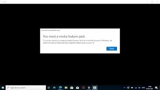 You need a media feature pack Windows 11 | How to install Media Feature Pack?