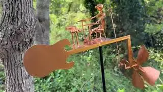 Garden Metal Drummer Windmill
