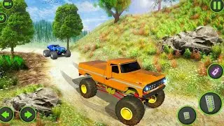 Offroad Monster Truck Driving Simulator - Impossible Jeep Stunts Ramp Racing 3D - Android Gameplay