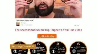 10ft GeekVape SS Flat Clapton Wire Ribbon 26GAx18GA - www.mygadget.us