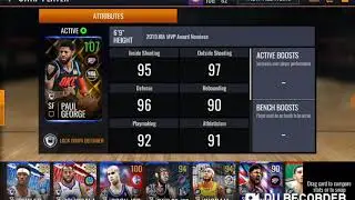 107 OVERALL NBA AWARD NOMINEE PAUL GEORGE WITH NEW DUNK ANIMATIONS! NBA LIVE 19 MOBILE #28