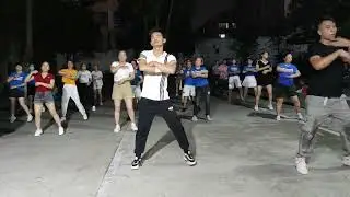Square dancing to the song 