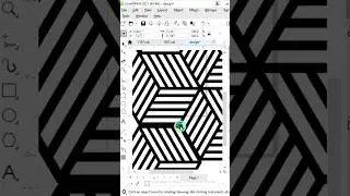 Pattern design laser cutting in corelDraw #yt shorts #viral short 😀