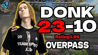 donk 23-10 | SoloQ overpass | FACEIT EU +VOICE | Jan 22, 2026
