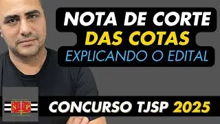 Nota de Corte das cotas no concurso do TJPS 2025. Clica ali explica!
