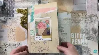 Ruby & Pearl XO Boho Butterfly Journal Flip through and bird charm makes