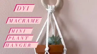 Mini Macrame Car Charm Plant Hanger !!!
