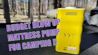 Electric Air Mattress Pump for Camping!