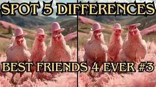 Spot five differences BEst friends for ever Nr 3 #puzzles #logicriddles #riddles #mindsgame