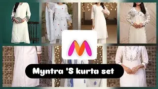 MYNTRA 'S WHITE KURTA SET ##myntra #myntrafinds #kurtaset #plazzokurtaset 