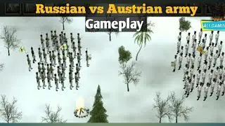 Musket of Europe: Russian Army vs Austrian Army Battle gameplay