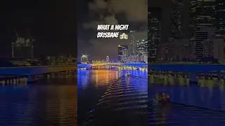 Romantic Walk Through Brisbane City 🌙✨ | Brisbane CBD Night Stroll #pyf #fypシ #travel #shorts #food