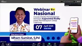 Webinar Inovasi Media Pembelajaran berbasis Augmented Reality pada Pembelajaran Deep Learning