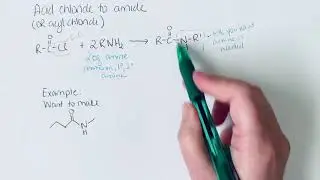 Conversion of an acid chloride to an amide