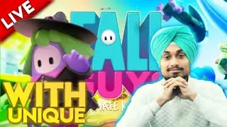 🔴FALL GUYS LIVE | 48 wins | Fall Guys Live Hindi Gameplay | UNIQUEISLIVE