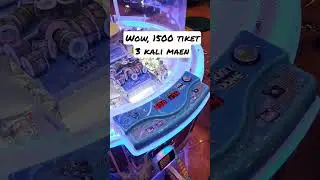 Langsung diliatin staff dan pengunjung, menang 1500 tiket 3 kali maen #funworld #timezone #games