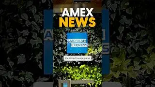💳 NEW AMEX lounge concept 👀⁠