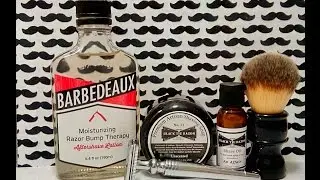 Barbedeaux DE, Black Tie Razor Company An Affair with Barbedaux Aftershave Lotion